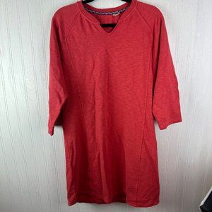 Orvis Red Dress size Medium 3/4 sleeve‎